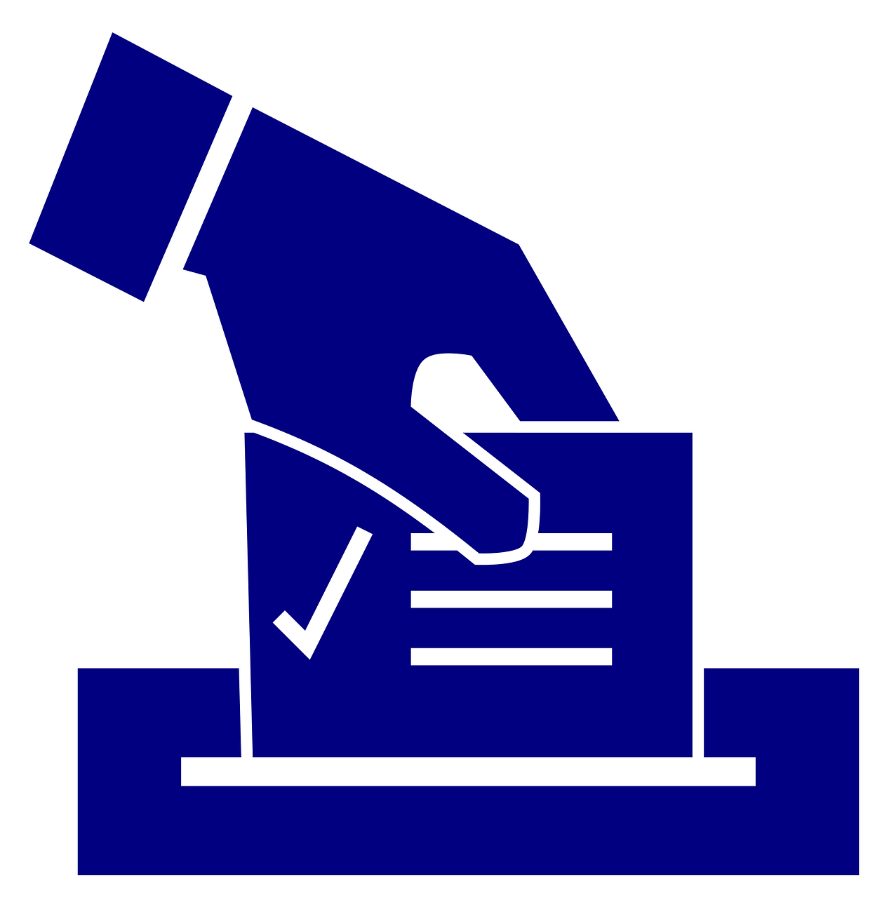 Blue Ballot Box icon