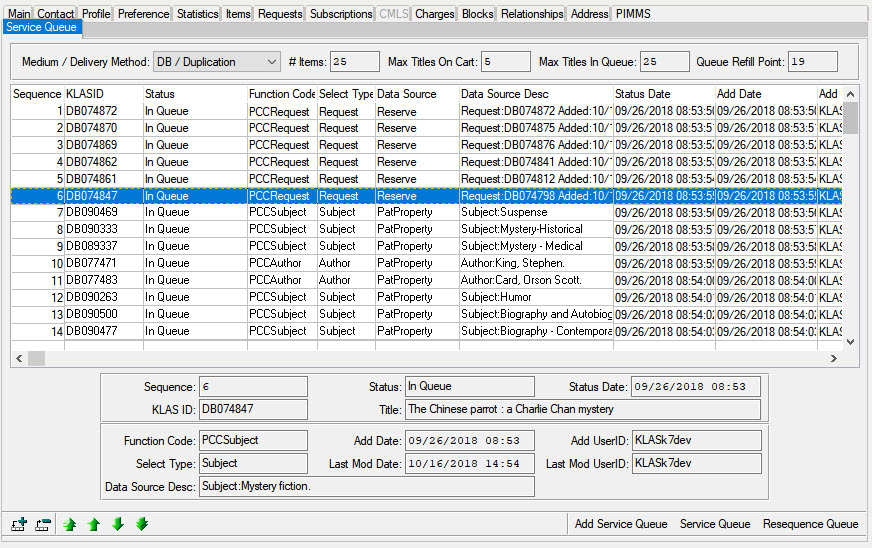 KLAS Service Queue Sneak Peek